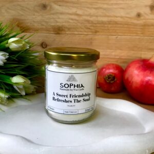 Sweet friendships refresh the soul Handmade Soy Candle /Bible Scripture Verse Candle/ Candle/Christian Gift / Friendship Gift