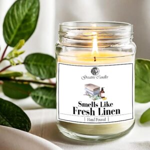 Handmade Soy Wax Candle with Fresh Clean Powdery Scent – Natural & Eco-Friendly