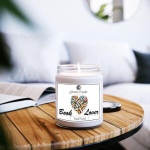 Handmade Soy Wax Candle "Booklover" – Cozy Scented Candle for Book Lovers – Perfect Gift for Readers