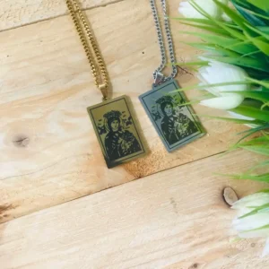 Virgin Mary Stainless Steel Pendant Orthodox Christian Necklace Religious Amulet for Protection