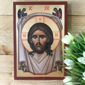 Handmade Orthodox icon of the Holy Napkin