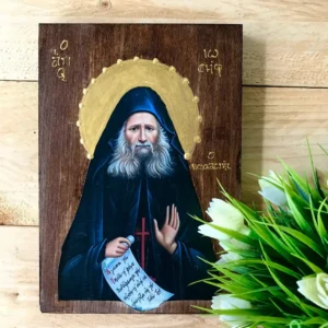 Handmade Icon of St Joseph the Hesychast