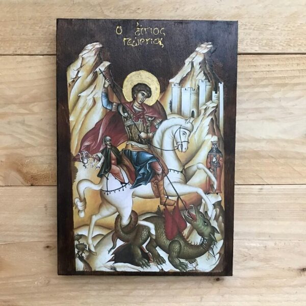 Handmade Icon Saint George the Great Martyr - ArtdomeIcons