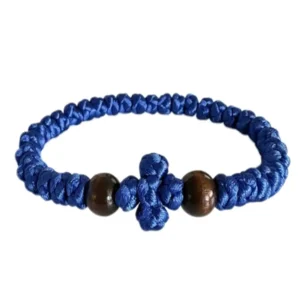 Handmade Prayer Bracelet (kompokoini) blue