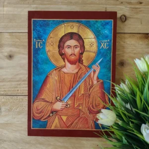 Jesus Christ with Sword Icon