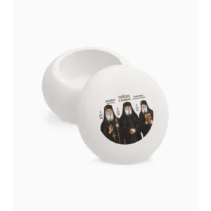 Three Orthodox Elders Orthodox Decorative Macaron Jar 6.5x6.5x4.5cm