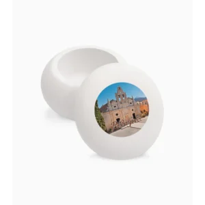 Orthodox Monastery Orthodox Decorative Macaron Jar 6.5x6.5x4.5cm