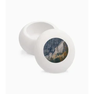Mount Athos Monastery Orthodox Decorative Macaron Jar 6.5x6.5x4.5cm