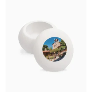 Orthodox Monastery Orthodox Decorative Macaron Jar 6.5x6.5x4.5cm